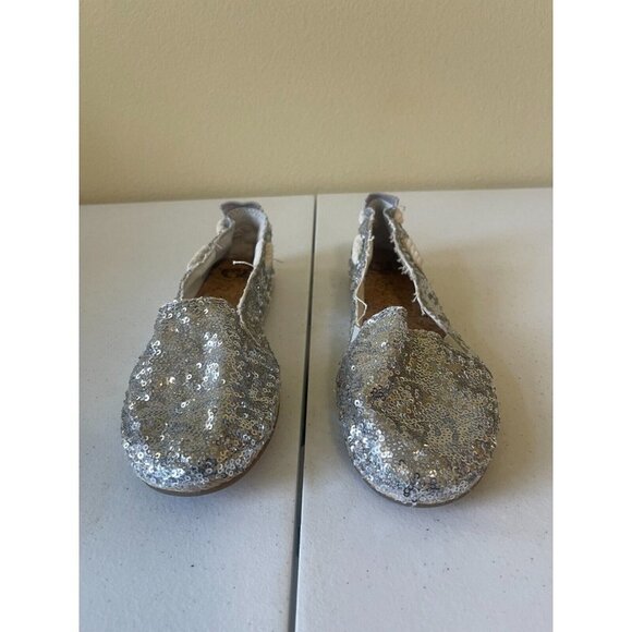 Gianni Bini sequined silver Espadrilles Size 9 - Picture 1 of 13
